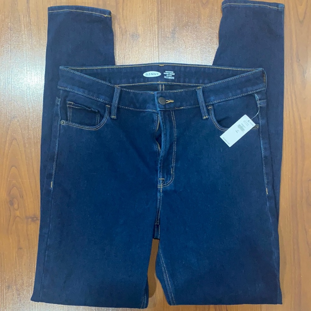 High-Waisted Rockstar Super Skinny Jeans 10 Tall